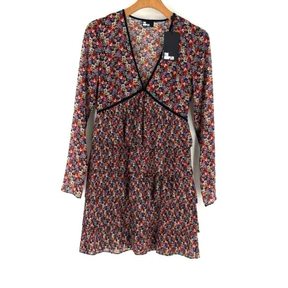 The Kooples Short Multicolor Pleated Dress 0 - Picture 2 of 10